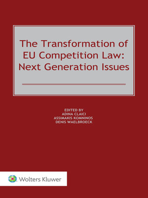 cover image of The Transformation of EU Competition Law